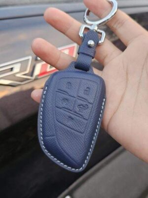 Premium Leather Key Fob Cover for 2022+ Silverado ZR2/Sierra