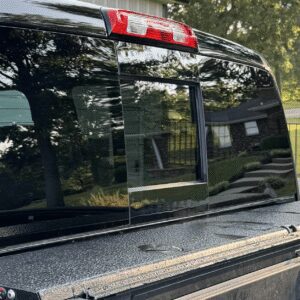 2014-2018 Silverado & Sierra Rear Window Gloss Black Trim Covers