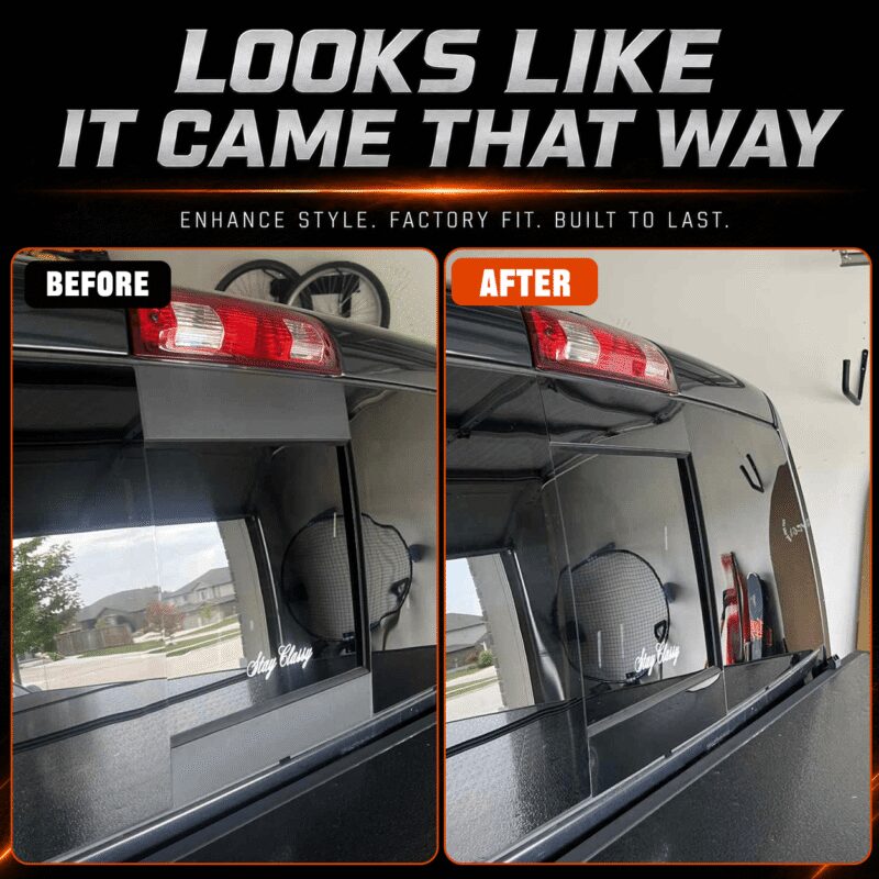 2009 2025 ram rear window gloss black trim covers