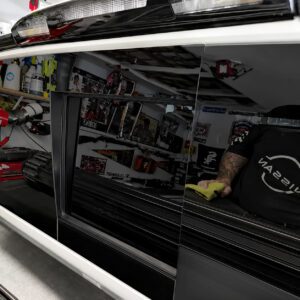 2016-2024 Nissan Titan Rear Window Gloss Black Trim Covers