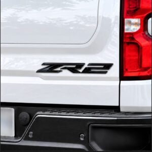 6.2L & ZR2 3D Emblem Sticker Badges