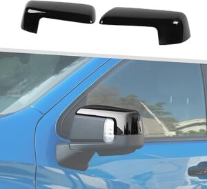 2019–2026 Silverado & Sierra Gloss Black Mirror Cap Trim Covers