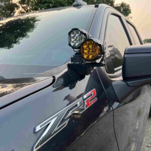 A Pillar Ditch Light Pod Light Brackets for Chevrolet Silverado 2019-2026