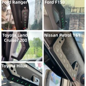 A-Pillar Switch Panel w/ 6-Channel Wireless Control for Ford Ranger/ F150 / Nissan Patrol Y61/ Toyota Hilux/ Land Cruiser 200/RAM