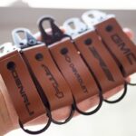Genuine Full-Grain Leather Keychain