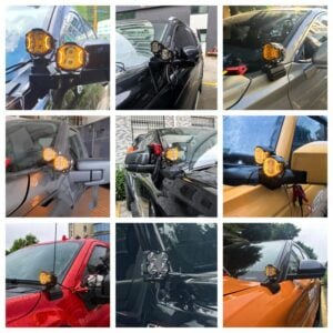 A Pillar Ditch Light Pod Light Brackets for Ford