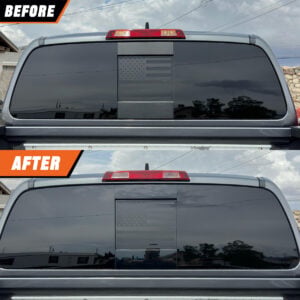 2016-2024 Nissan Titan Rear Window Gloss Black Trim Covers