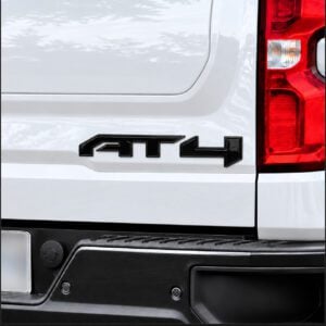 6.2L & AT4 3D Emblem Sticker Badges